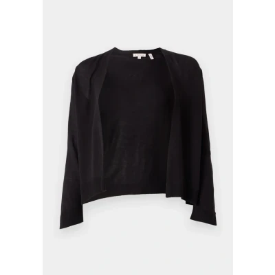 Afbeelding van TOM Tailor OPEN Cardigan Vest, Dames, Maat: XS, Deep black