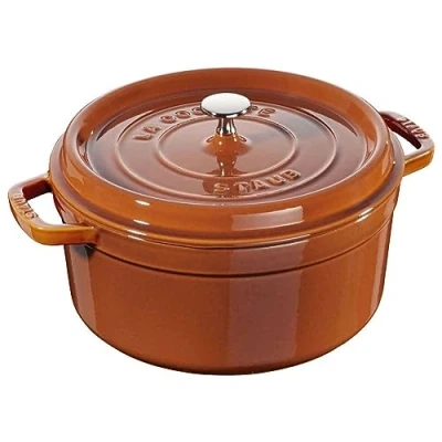 Afbeelding van Staub Gietijzeren braadpan / cocotte, rond 22 cm, 2.6 l, kaneel