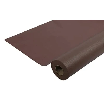 Afbeelding van Pro Nappe Ref R785020I wegwerptafelkleed van spingebonden vlies rol 50 m lang en 1,20 breed chocoladebruin Scheurvast, waterafstotend afveegbaar