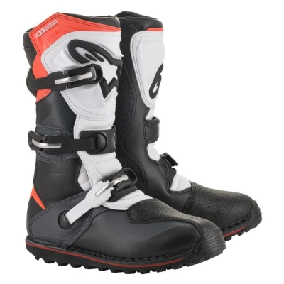 Afbeelding van Alpinestars 2022 Tech T Trail Laarzen Zwart / Grijs Fluor Rood maat 11 = 45.5