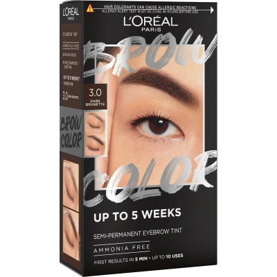 Afbeelding van L&#039;Oréal Paris Brow Color wenkbrauwverf getinte wenkbrauwen tot wel 5 weken* resultaten na min. 3.0 Dark Brunette 30 ml