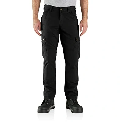 Afbeelding van Carhartt Rugged Flex Relaxed Fit Ripstop Cargo Work Broek voor heren, zwart, 32W x 32L