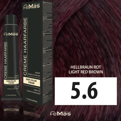 Afbeelding van Femmas Haarverf 100ml 5.6