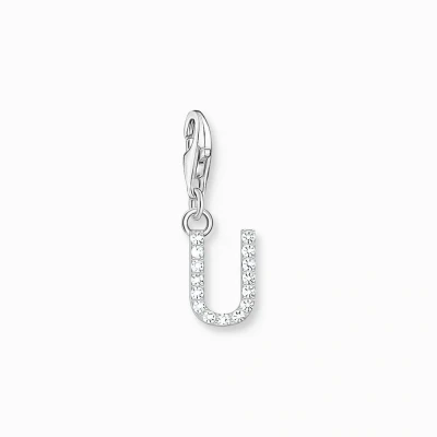 Afbeelding van Thomas Sabo 1958 051 14 Charm Dames 925er Zilver Letter U