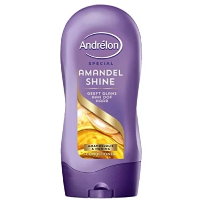 Afbeelding van 6er Pack Andrelon Conditioner Amandel Shine geeft glans aan dof Haar 300 ml