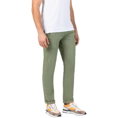 Afbeelding van TIMEZONE Heren Chino Broek slim JANNOTZ Groen 36W / 32L Volwassenen