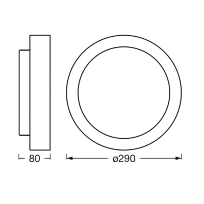 Afbeelding van Ledvance LED Armatuur ORBIS MADRID 300 mm 2XE27 WT