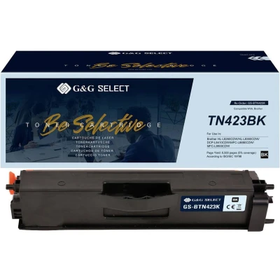 Afbeelding van G&amp;G Toner vervangt Brother TN 423BK Compatibel Zwart GS BTN423K
