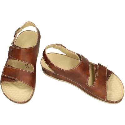 Afbeelding van Vital Heren cognac/caramel sandalen maat 46