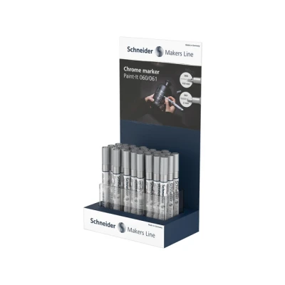 Afbeelding van Chrome marker Schneider Paint it 060/061 display 30 stuks 0.8 en 2 mm