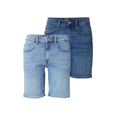 Afbeelding van Only &amp; Sons Onsweft 2 PACK Jeansshort, Heren, Maat: Small, Medium blue/light blue