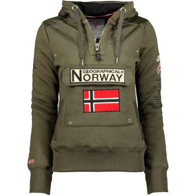 Afbeelding van Geographical Norway Hoodie / Pullover Gymclass Db Men 100 Kaki L