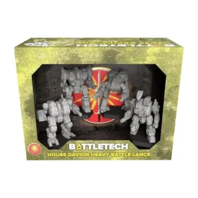 Afbeelding van BattleTech Miniatures House Davion Heavy Battle Lance Expansion Miniature Game Catalyst Labs Ages 14+