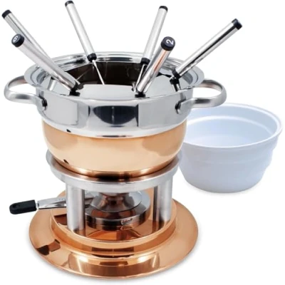 Afbeelding van Lausanne 11 stuks. Copper fondueset