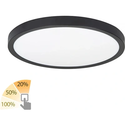 Afbeelding van Highlight plafondlamp Piatto 1 lichts 30.5 x2.5 cm zwart