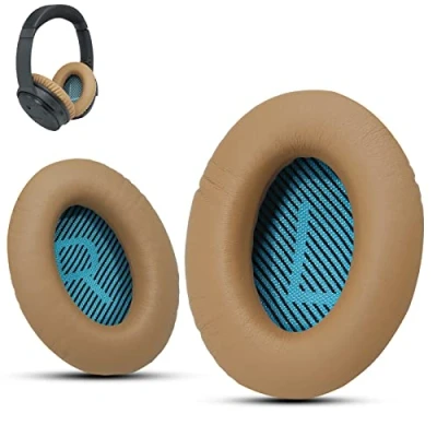 Afbeelding van Premium Oorkussen Vervanging voor Bose Hoofdtelefoon Oorkussens, Compatibel met QuietComfort 35 ii /QC35/QC25/QC2/QC15/Ae2i//Ae2w /SoundTrue &amp; SoundLink, van Krone Kalpasmos Beige