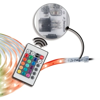 Afbeelding van Paulmann 78892 LED Strip SimpLED Outdoor 5m IP65 24LEDs/m RGB incl. 1x13 watt dimbaar lichtband transparant kunststof