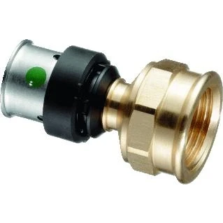 Afbeelding van Viega Smartpress overgangsstuk brons 25 mm pers x 3/4&quot; bi.dr. (gas)