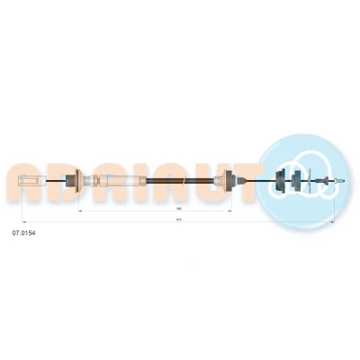 Afbeelding van Koppelingkabel ADRIAUTO 07.0154