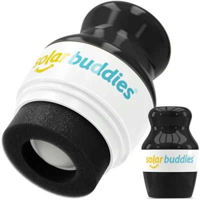 Afbeelding van Solar Buddies Zonnebrandcrème Applicator Zwart Herbruikbare roll on sponsapplicator voor zonnebrandcrème, zonnebrand en lotion kinderen, volwassenen gezinnen Bevat 100 ml