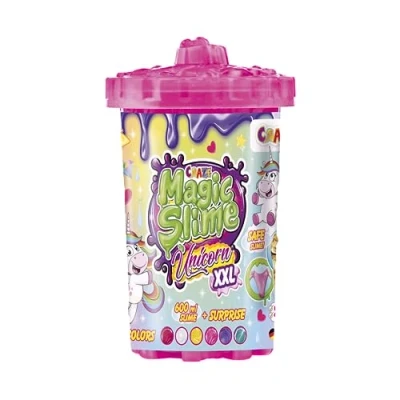 Afbeelding van CRAZE Magic Slime Unicorn XXL slijm kinderen in 600 ml doos incl. eenhoorn speelfiguur, slijmset met verrassing en prachtige glittereffecten
