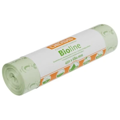 Afbeelding van Biologische afvalzakken DEISS Bioline 30 L, composteerbaar, 10 stuks