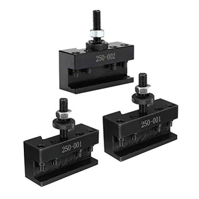 Afbeelding van GOURIDE 3 Stks Quick Tool Change Houder Draaien Geconfronteerd Draaibank Scheidingsmes, 2 250 001 &amp; 1 002