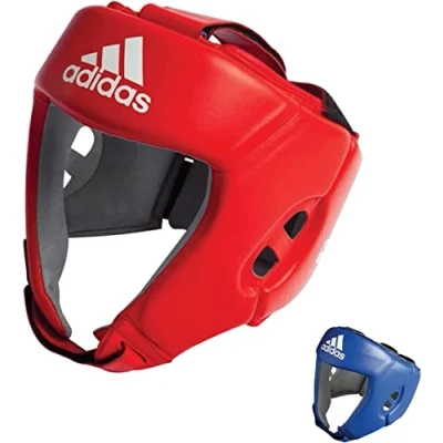 Afbeelding van adidas Unisex IBA Boxing Head Guard hoofdbescherming voor volwassenen, rood, M