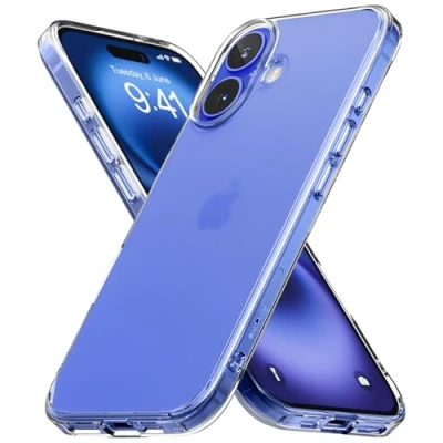 Afbeelding van Ringke Fusion Compatibel met iPhone Case, Anti Vingerafdruk Phone Cover Doorschijnend Schokbestendig Bumper Hoesje Matte Clear