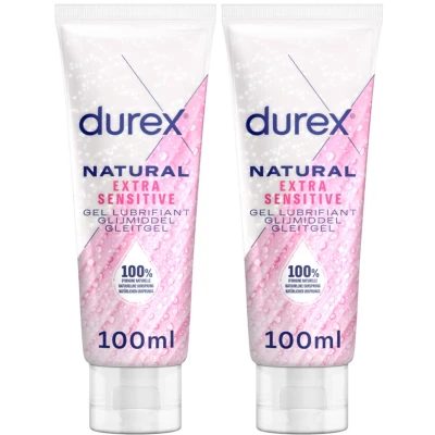 Afbeelding van 2x Durex Glijmiddel Natural Extra Sensitive 100% natuurlijk 100 ml