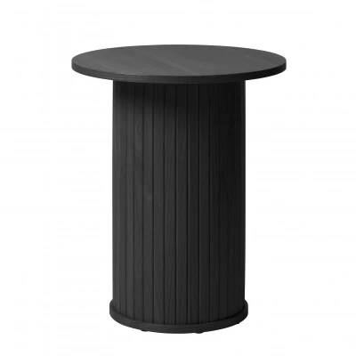 Afbeelding van Nordic Home Kelly bijzettafel ø50 cm zwart Hout