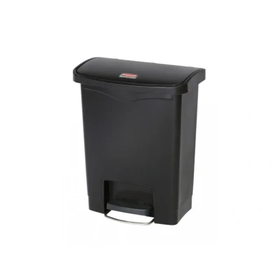 Afbeelding van Rubbermaid Slim Jim Front Step Zwart Inhoud: 30 liter