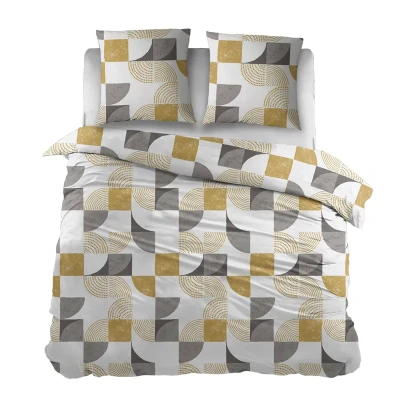 Afbeelding van Snoozing Bieke Dekbedovertrek Tweepersoons 200x200/220 cm Grey