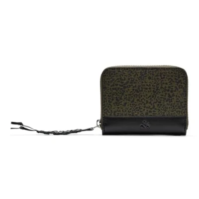 Afbeelding van SCOTCH &amp; SODA Printed Leather Wallet Leopard Spot Green