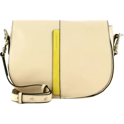 Afbeelding van FREDsBRUDER Leren Schoudertas Shea Saddle Bag Beige
