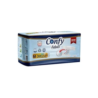 Afbeelding van Confy Premium luiers voor volwassenen, incontinentie, maat M, 30 stuks
