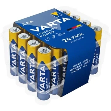 Afbeelding van Varta Batterij Longlife Power Aaa, Pak Van 24 Stuks Batterijen