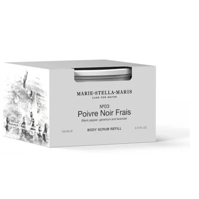 Afbeelding van Marie Stella Maris Body Scrub Poivre Noir Frais REFILL 200 ml