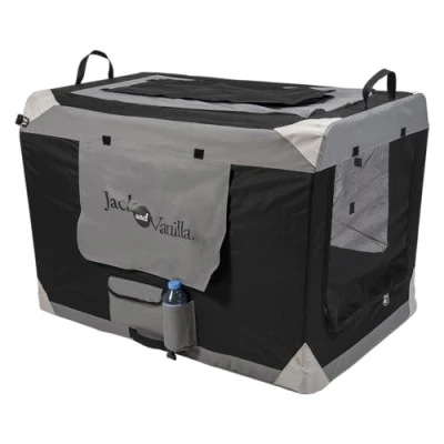 Afbeelding van Jack And Vanilla Kennels Travel Plooibare Kennel Grijs Xxl 43/4007 179198