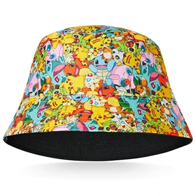 Afbeelding van Pokemon Baseball Cap Zonnebril Jongens Meisjes Emmer Hoed voor Kinderen Unisex Pikachu Verstelbare Riem Zomer Accessoires Zonnehoed Snapback Geschenken, Multi Bucket Hat,