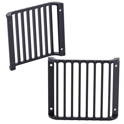 Afbeelding van Dilwe Metall Front Lamp Guards Scheinwerferabdeckung Schutzgitter f¨¹r 1/10 RC Crawler Car Traxxas TRX 4