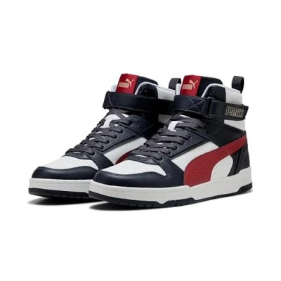 Afbeelding van PUMA Unisex RBD Game Sneaker, New Navy Dark Crimson White, 8 UK, Nieuw Wit, 42 EU