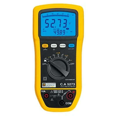 Afbeelding van Chauvin Arnoux C.A 5273 Multimeter Digitaal Spatdicht (IP54) CAT III 1000 V, IV 600 V Weergave (counts): 6000