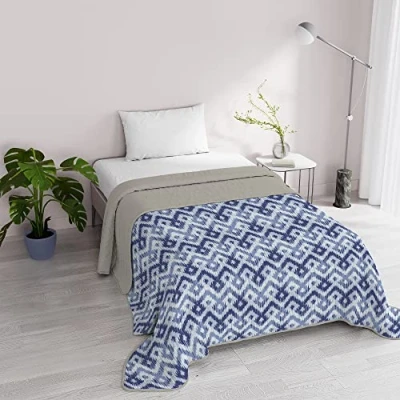 Afbeelding van Italian Bed Linen Zomerquilt FANTASY, Microfiber, Klein Dubbel 220x270cm, Rombi