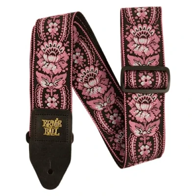 Afbeelding van Ernie Ball Classic Jacquard Strap 5347 Pink Orleans gitaarband