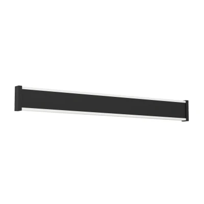 Afbeelding van Eglo LED buitenlamp Neviano, rechthoekige buiten wandlamp, wand verlichting met indirect licht, buitenverlichting van zwart metaal en kunststof, warmwit, IP65, 58 cm