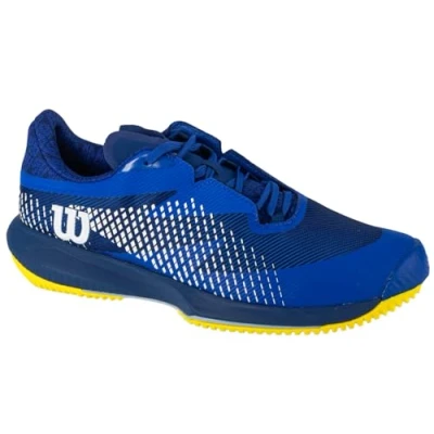 Afbeelding van Wilson KAOS Swift 1.5 Tennisschoen voor heren, Blauwe Zwavel Lente Print, 11.5 UK