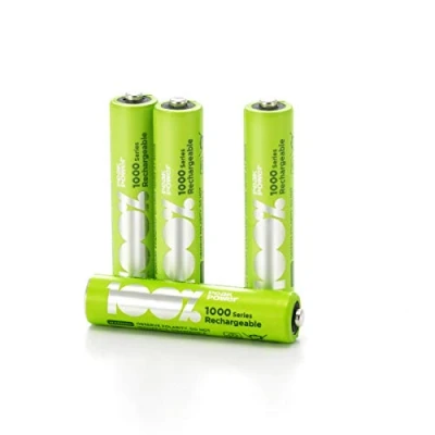 Afbeelding van 100% Peak Power oplaadbare batterijen AAA NiMH batterij micro 800 mAh 4 stuks