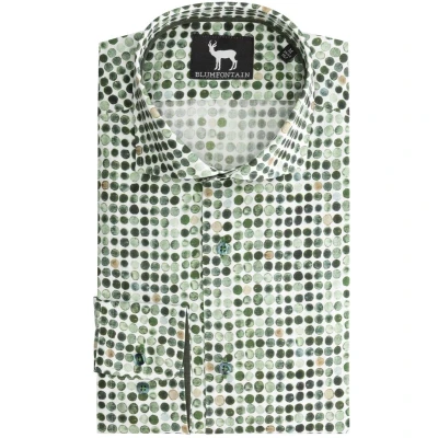 Afbeelding van GENTS cirkelprint groen ML7 XL7 43/44