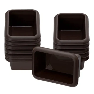 Afbeelding van Lurch FlexiForm Mini Batzen 585078 Set van 12 / kleine broodbakvormen 100% BPA vrij platina silicone, bruin, 9,1 x 5,6 cm